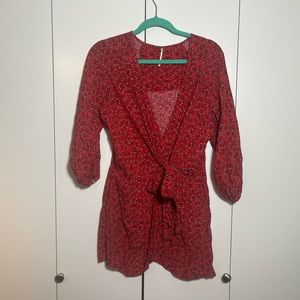Free People Floral Mini Dress Size Small